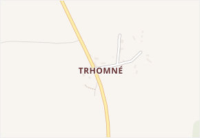 Trhomné v obci Krsy - mapa části obce