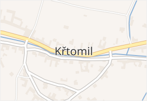 Křtomil v obci Křtomil - mapa části obce