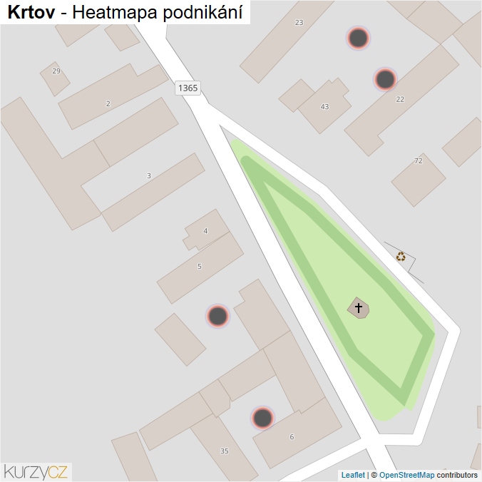 Mapa Krtov - Firmy v obci.
