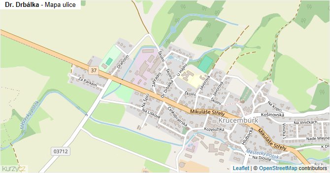 Dr. Drbálka - mapa ulice