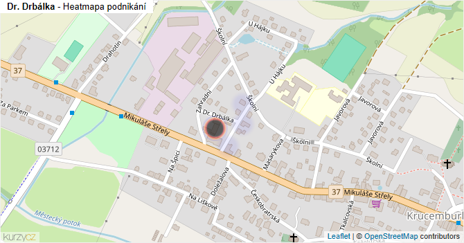 Dr. Drbálka - mapa podnikání