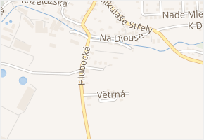 Na Vydrbalce v obci Krucemburk - mapa ulice