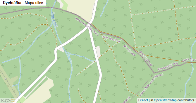 Rychtářka - mapa ulice