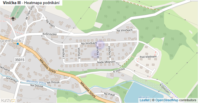 Vinička III - mapa podnikání