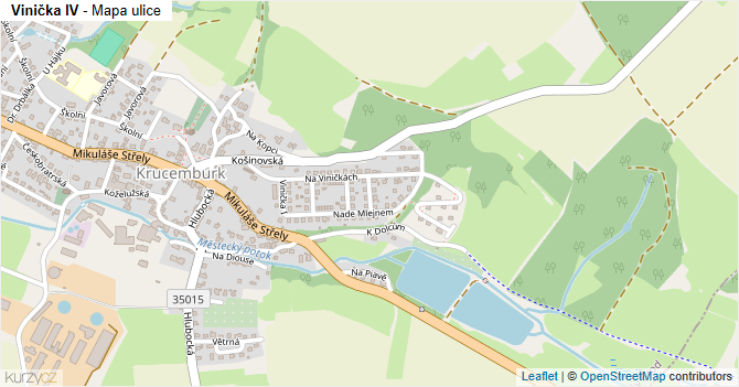 Vinička IV - mapa ulice