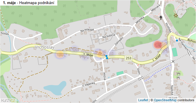 1. máje - mapa podnikání