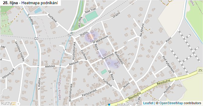 28. října - mapa podnikání