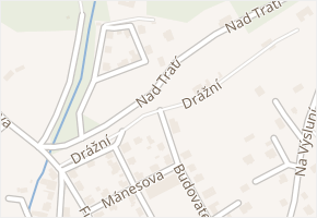 Drážní v obci Krupka - mapa ulice