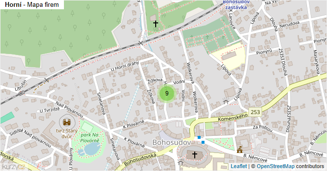 Horní - mapa firem