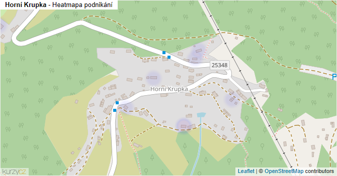 Horní Krupka - mapa podnikání