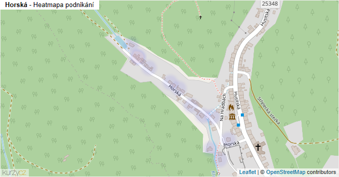 Horská - mapa podnikání