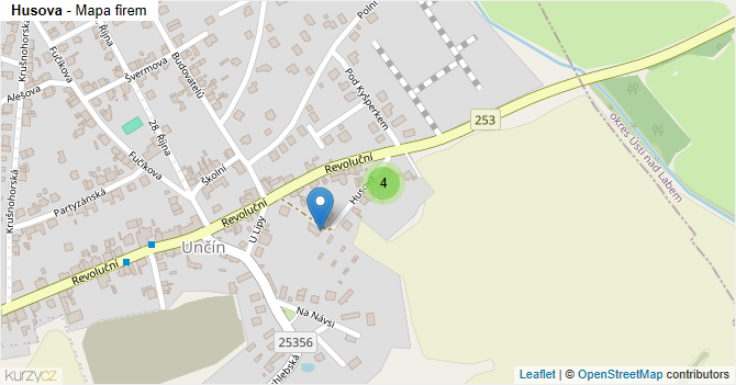 Husova - mapa firem