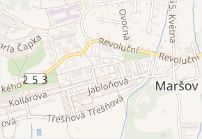 Jasmínová v obci Krupka - mapa ulice