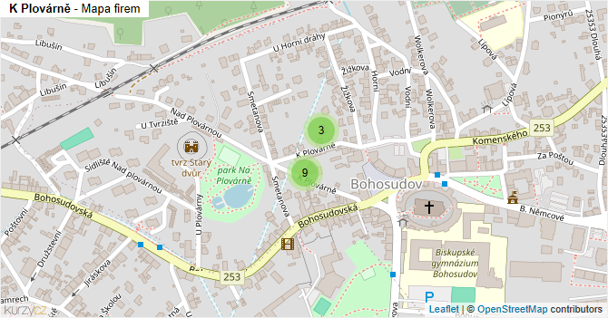K Plovárně - mapa firem