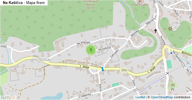 Na Kašičce - mapa firem
