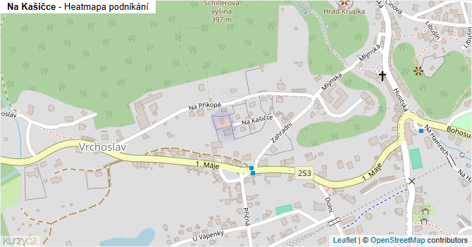 Na Kašičce - mapa podnikání