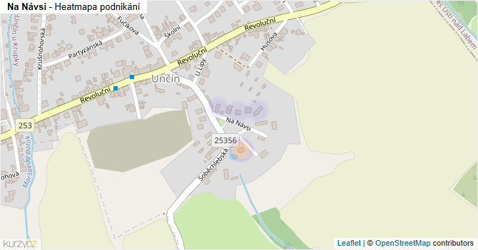 Na Návsi - mapa podnikání