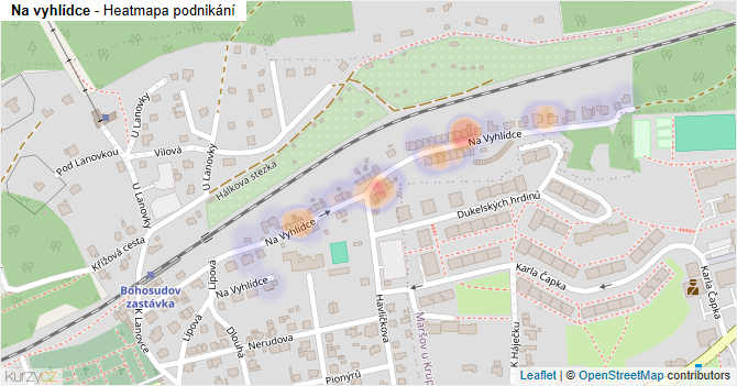 Na vyhlídce - mapa podnikání