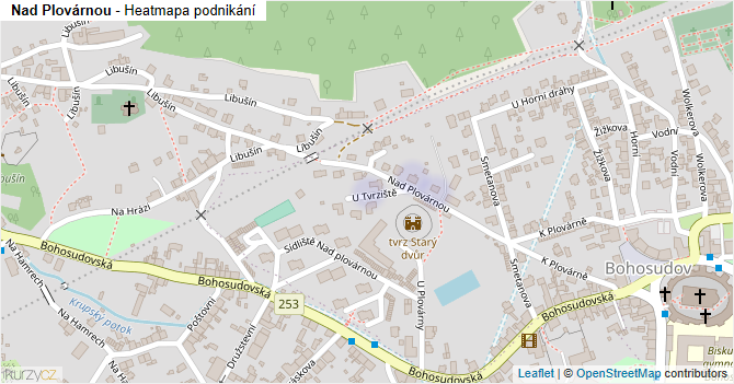 Nad Plovárnou - mapa podnikání