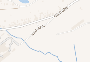 Nádražní v obci Krupka - mapa ulice