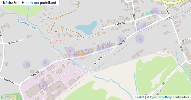 Nádražní - mapa podnikání