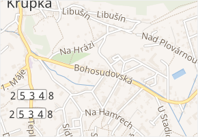 Nová Cesta v obci Krupka - mapa ulice