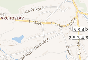 Příčná v obci Krupka - mapa ulice