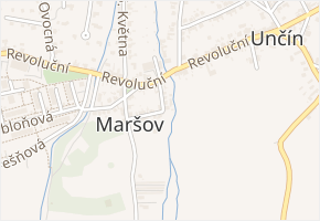 Rohová v obci Krupka - mapa ulice