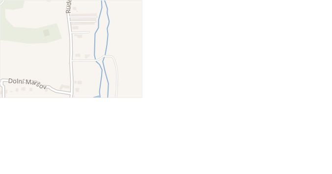Rudé armády v obci Krupka - mapa ulice