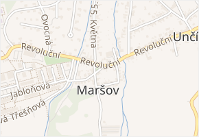 Sadová v obci Krupka - mapa ulice