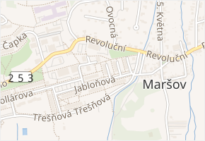 Šeříková v obci Krupka - mapa ulice