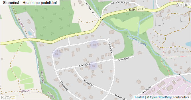 Slunečná - mapa podnikání