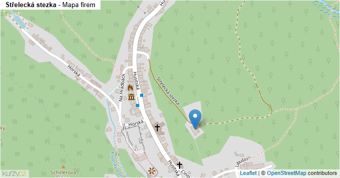 Střelecká stezka - mapa firem