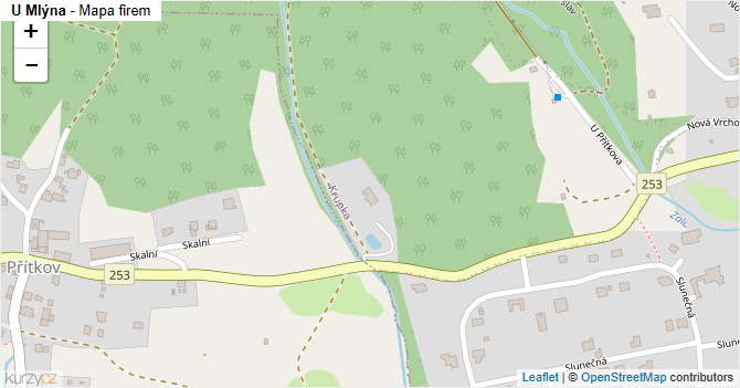 U Mlýna - mapa firem