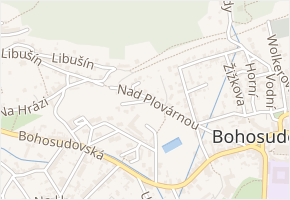 U Tvrziště v obci Krupka - mapa ulice