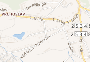 U vápenky v obci Krupka - mapa ulice