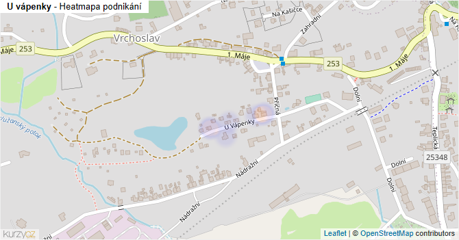 U vápenky - mapa podnikání