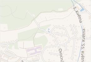 Višňová v obci Krupka - mapa ulice