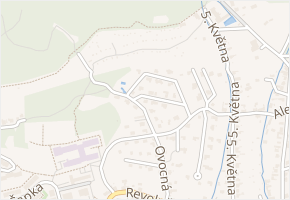 Višňový sad v obci Krupka - mapa ulice