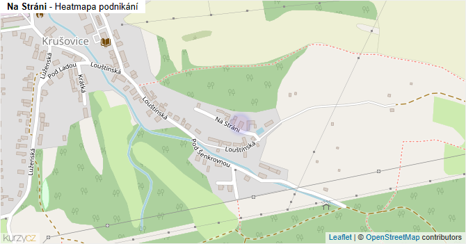 Na Stráni - mapa podnikání