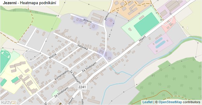 Jezerní - mapa podnikání