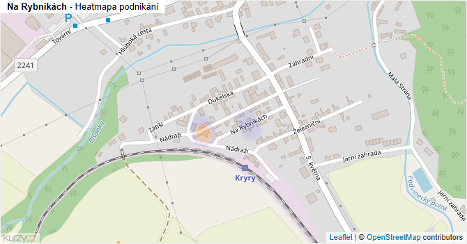 Na Rybníkách - mapa podnikání