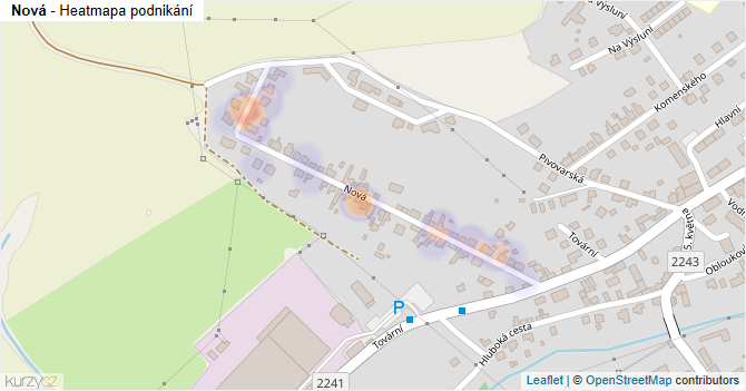 Nová - mapa podnikání