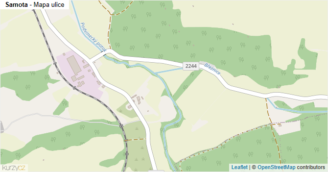Samota - mapa ulice