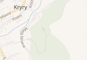 U Trati v obci Kryry - mapa ulice