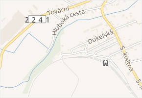 Zátiší v obci Kryry - mapa ulice