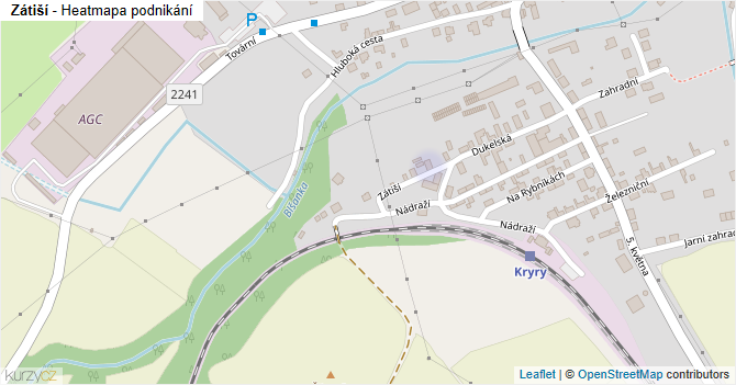 Zátiší - mapa podnikání