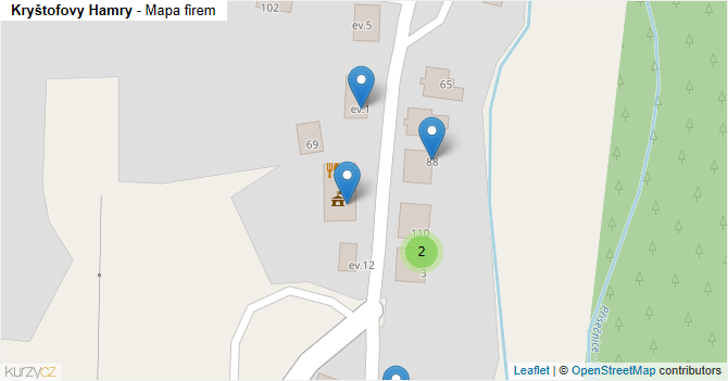 Kryštofovy Hamry - mapa firem