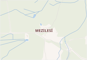 Mezilesí v obci Kryštofovy Hamry - mapa části obce