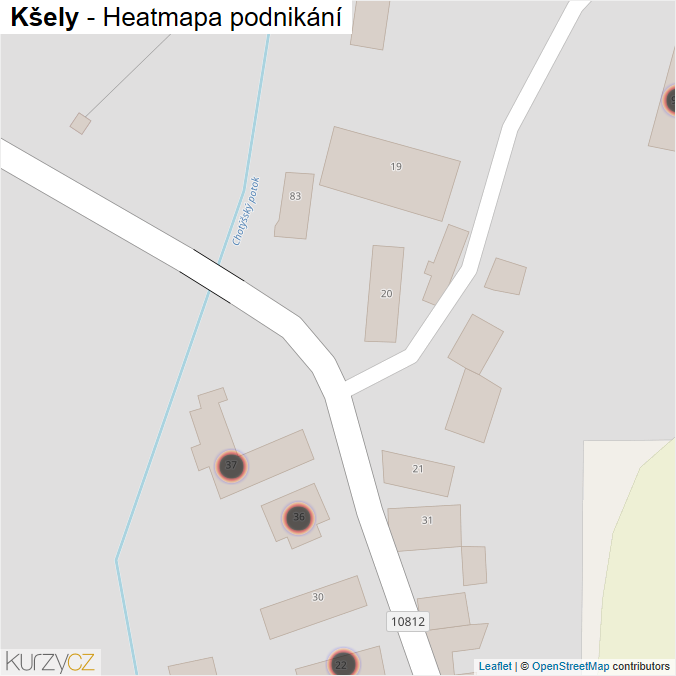 Mapa Kšely - Firmy v obci.